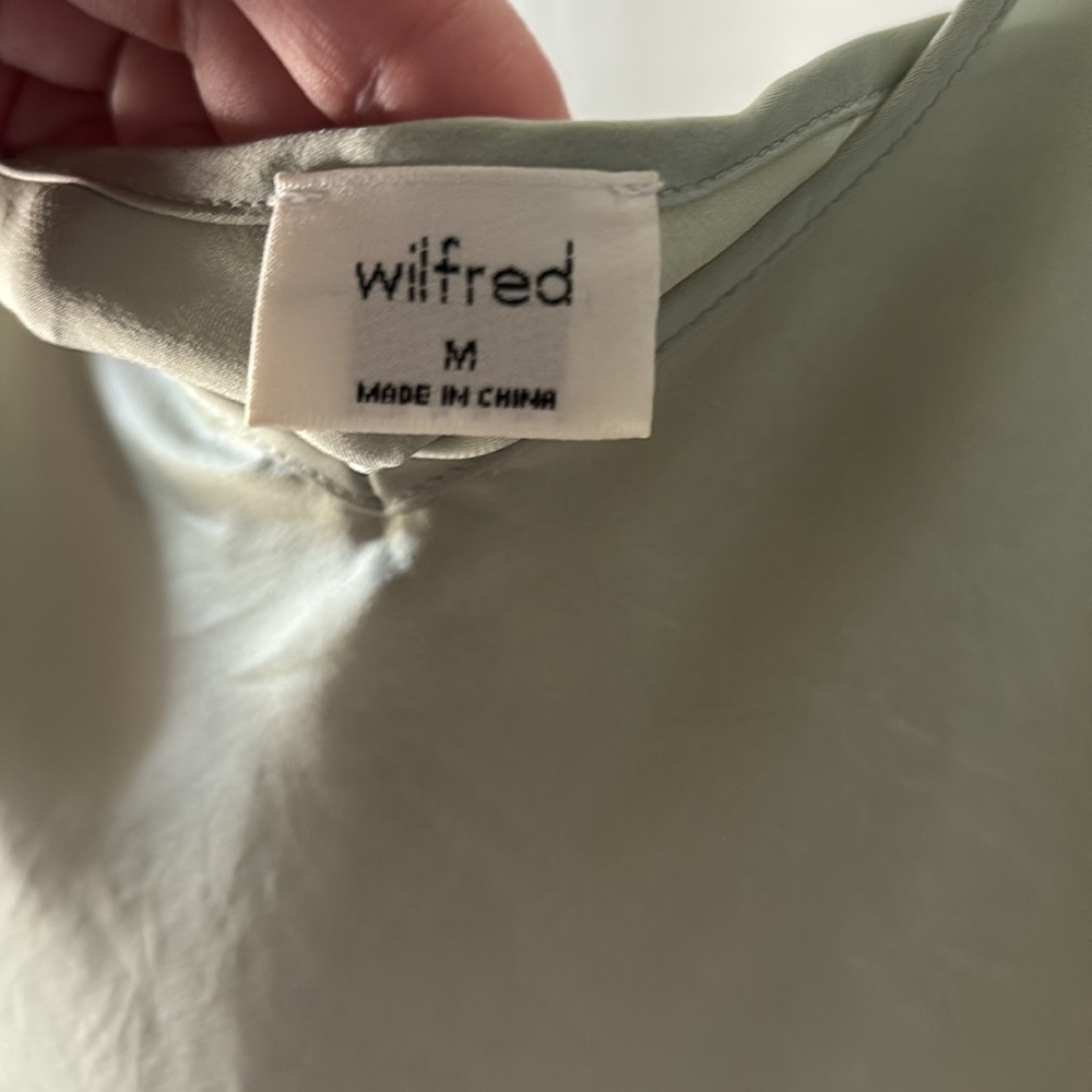Wilfred Sage Green Silky Dress - Picture 2 of 2